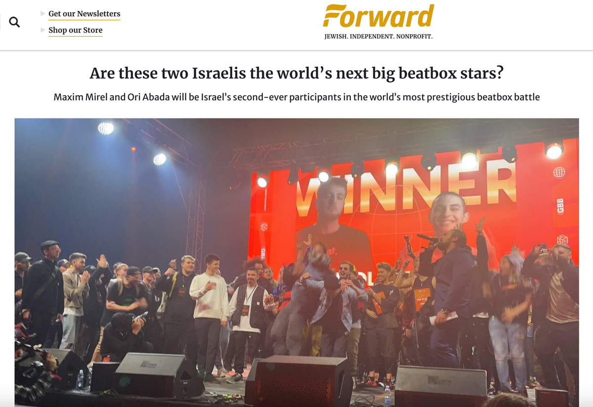 Are these two Israelis the world’s next big beatbox stars? | The Forward