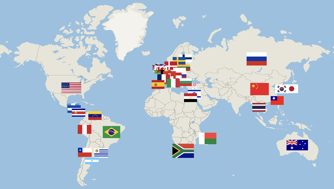 SpeshFX's map of 2025 national beatbox champions